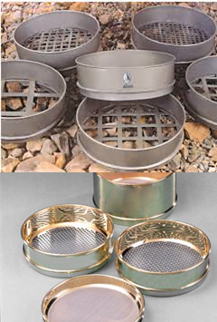Sieve analysis of coarse aggregate and fine aggregate